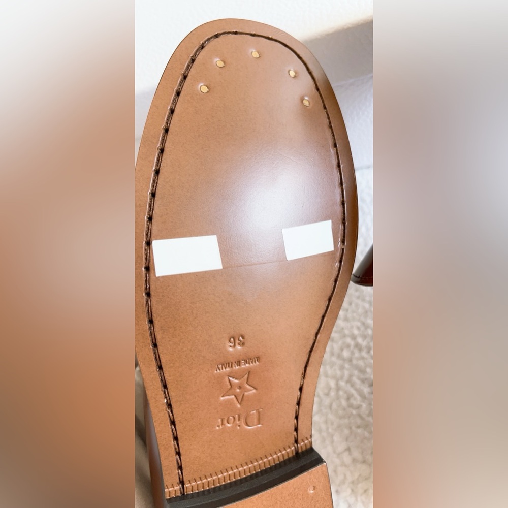 Authentic Dior Women's D-Academy Leather Loafers - Picture 13 of 16